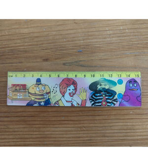 Vtg McDonalds Ruler Ronald Grimace Hamburgler Centimeters Lenticular Happy Meal